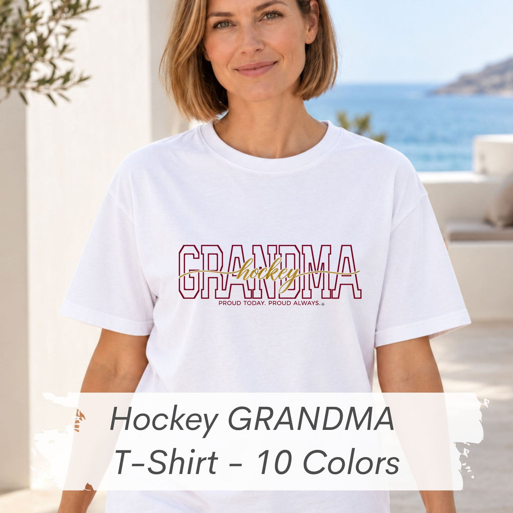 Hockey Grandma Shirt - Proud Today. Proud Always. | Choose Your Team Color | Comfort Colors Tee