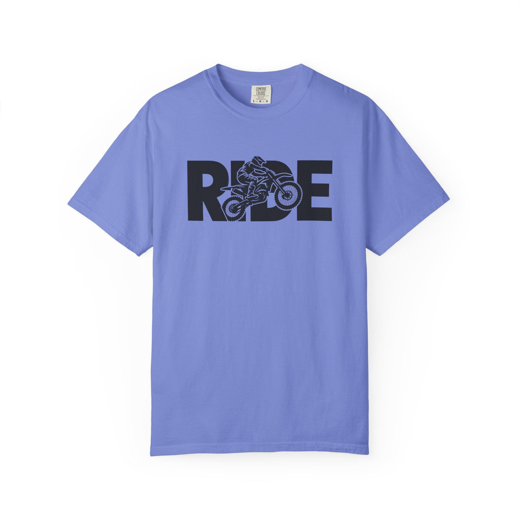 RIDE Dirt Bike T-Shirt | Dirt Bike Rider Graphic | Comfort Colors Tee