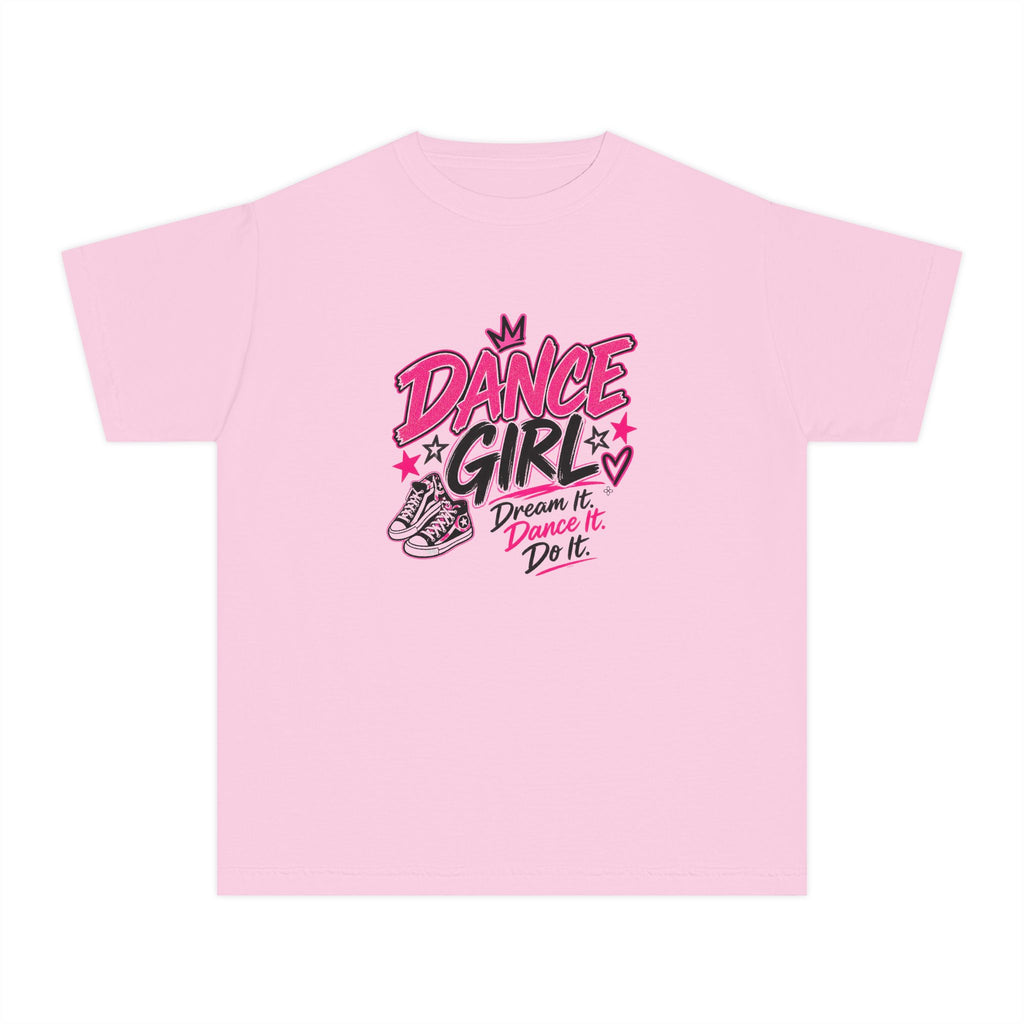 Dance Girl Youth T-Shirt | Dream It, Dance It, Do It | Girls Dance Comfort Colors Youth Tee