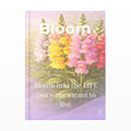 Bloom, Inspirational Journal, 6"x9" College Ruled Motivational Blank Notebook, Paperback, Hardcover, Spiral Bound