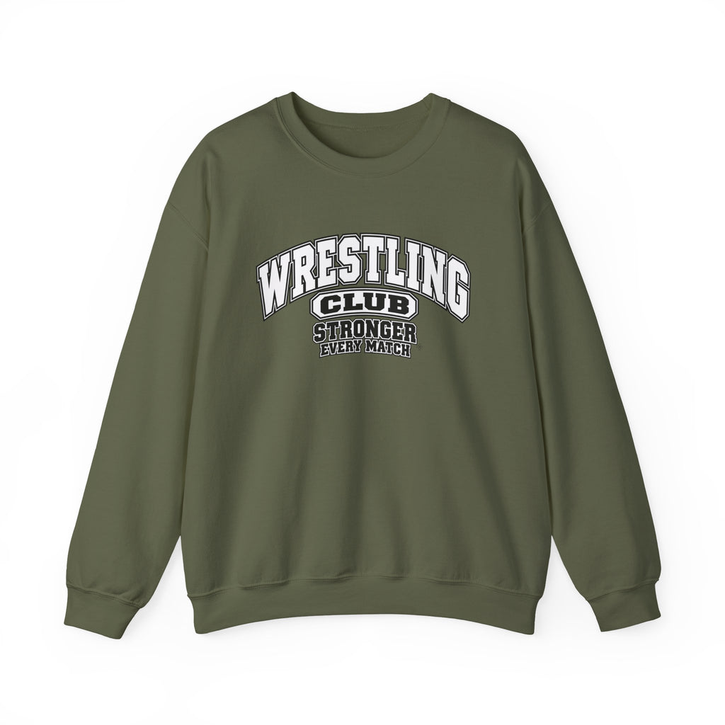 Wrestling Club Sweatshirt | Stronger Every Match | Wrestling Gildan Crewneck
