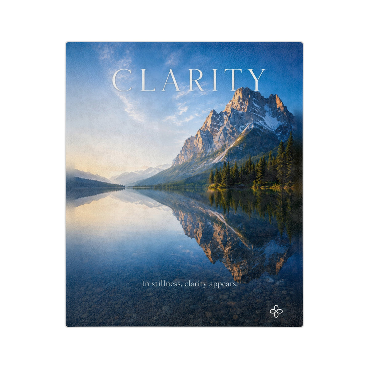 Clarity Motivational Blanket | Inspirational Quote Plush Throw Blanket | Uplifting Gift | Better Every Day