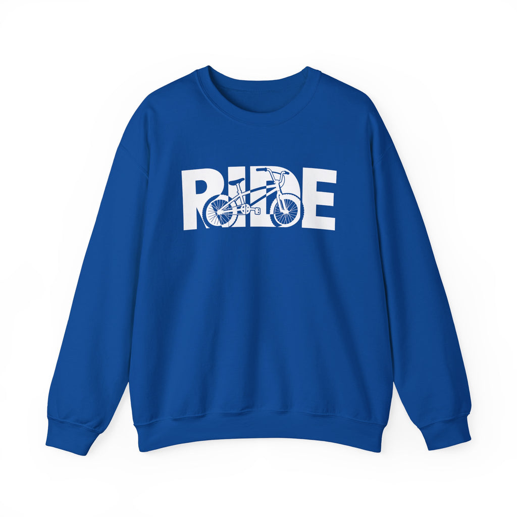 RIDE BMX Sweatshirt | BMX Bike Graphic | Gildan Crewneck