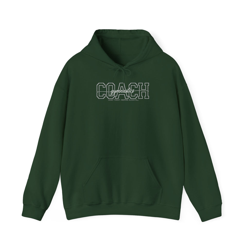 Gymnastics Coach Hoodie - Lead Today. Inspire Always. | Choose Your Team Color | Gildan Hoodie