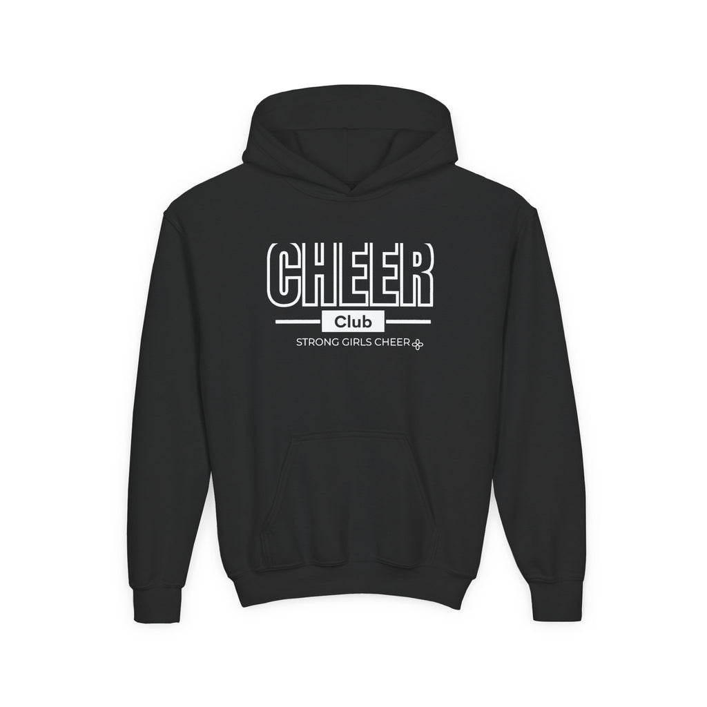 Cheer Club Youth Hoodie | Strong Girls Cheer | Girls Cheer Youth Hoodie
