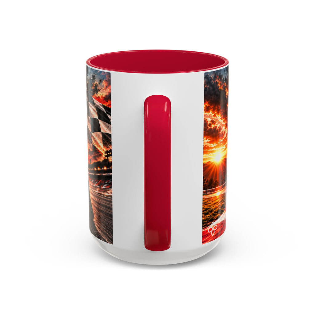 Focus - Every Corner Is an Opportunity for Greatness | 15 oz Motorcycle Racing Mug, Coffee Cup