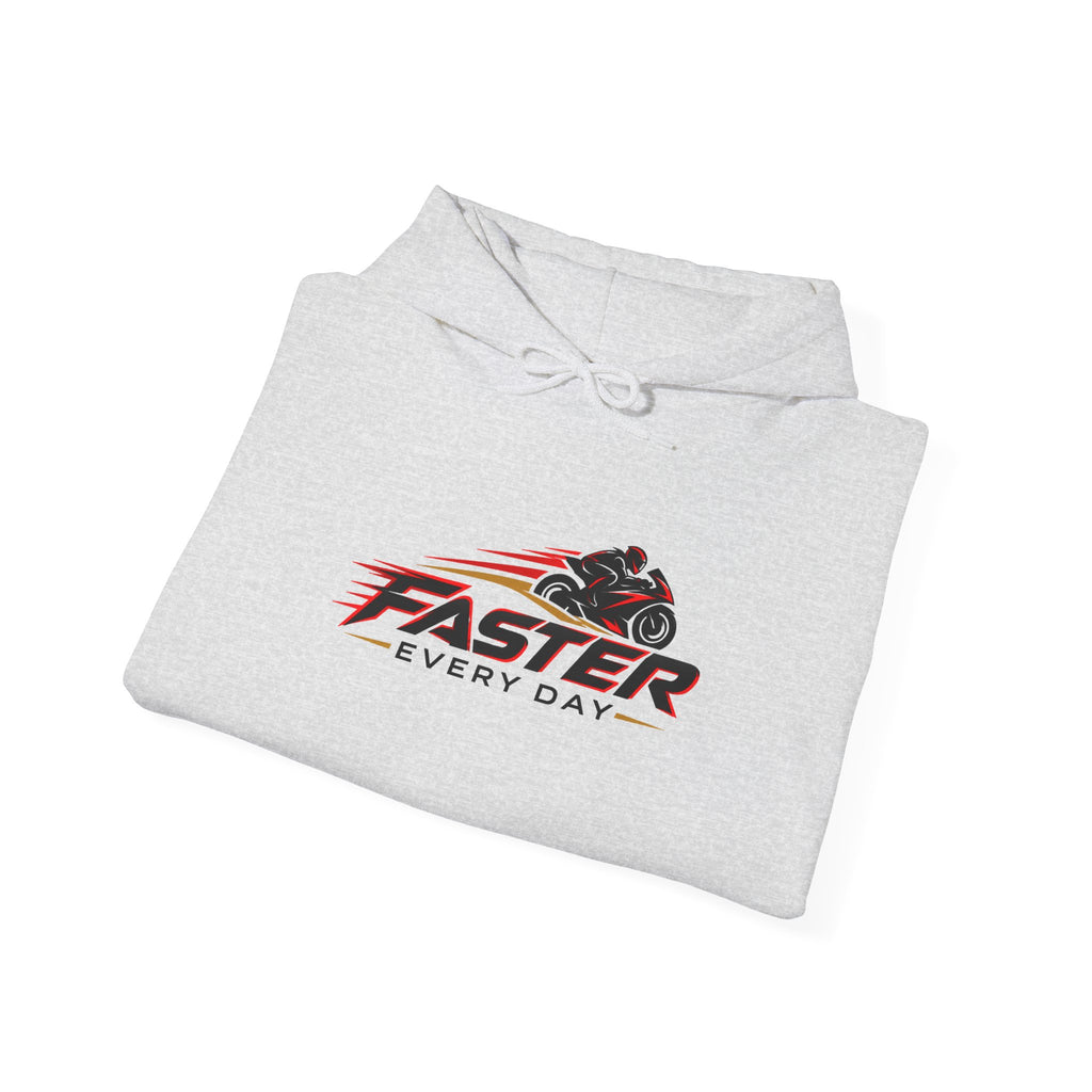 Faster Every Day Sport Bike Logo Hoodie | Motorcycle Racing Gift | Gildan Hoodie