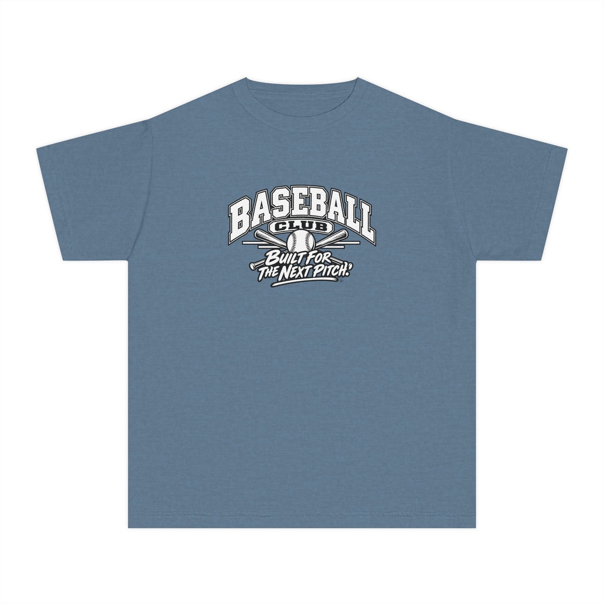 Baseball Club Youth T-Shirt | Built for the Next Pitch | Kids Baseball Comfort Colors Youth Tee