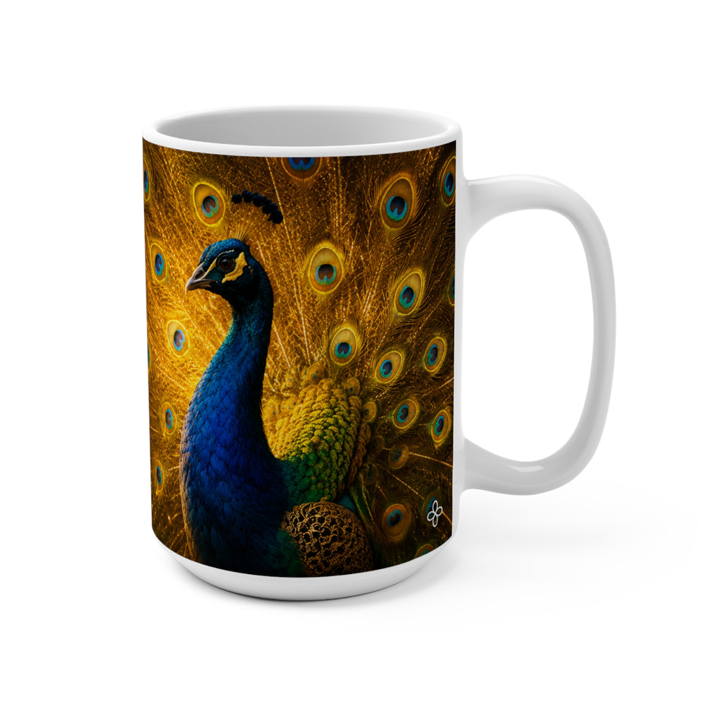WORTHY - Peacock - What I Am Is Already Enough - 15 oz Inspirational Mug, Coffee Cup, Intentionalities