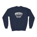 Hockey Athletics Youth Sweatshirt | Excellence Is Earned Every Shift | Kids Hockey Youth Crewneck