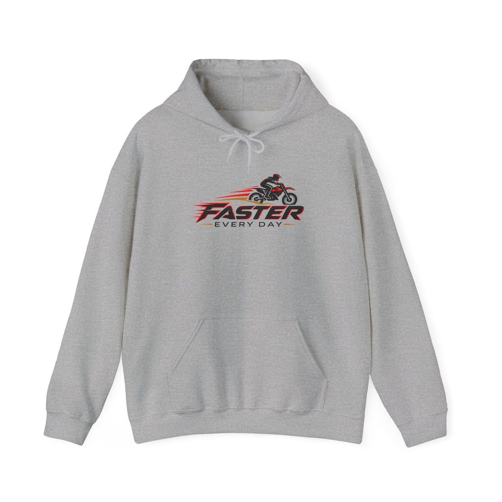 Faster Every Day Dirt Bike Logo Hoodie | Motocross Gift | Gildan Hoodie