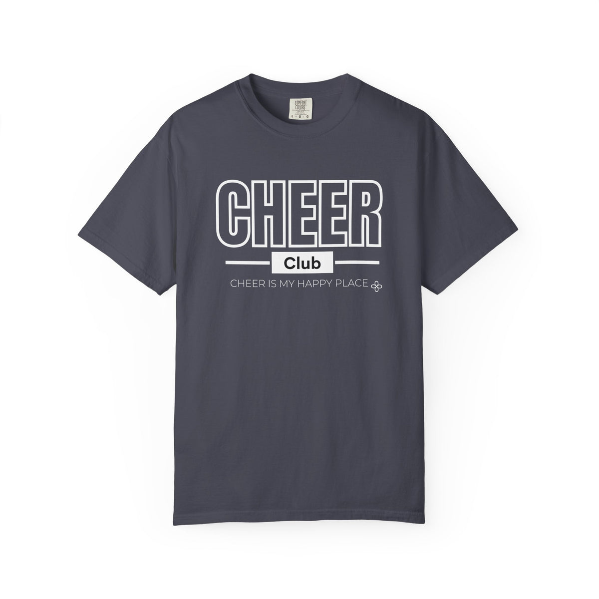 Cheer Club T-Shirt | Cheer Is My Happy Place | Cheer Comfort Colors Tee