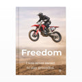 Freedom - Motocross - Dirt bike, Inspirational Journal, 6"x9" College Ruled Motivational Blank Notebook, Hardback