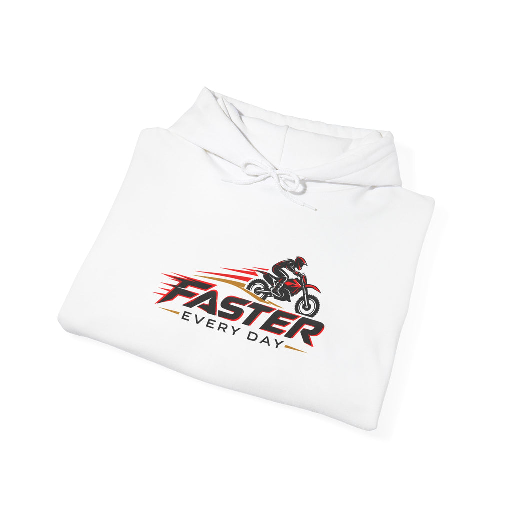 Faster Every Day Dirt Bike Logo Hoodie | Motocross Gift | Gildan Hoodie