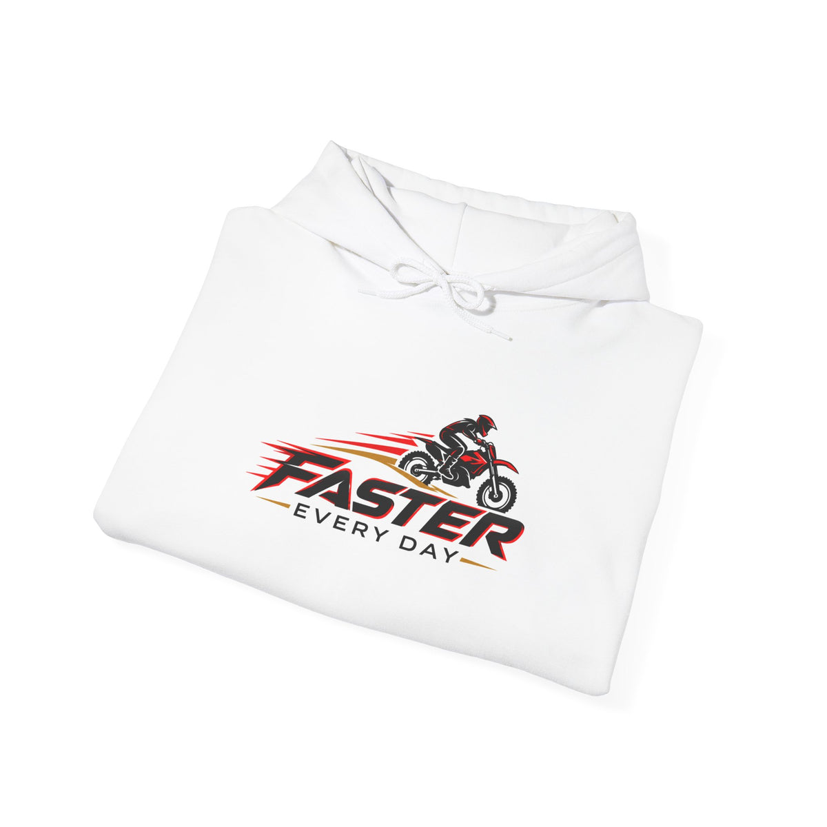 Faster Every Day Dirt Bike Logo Hoodie | Motocross Gift | Gildan Hoodie