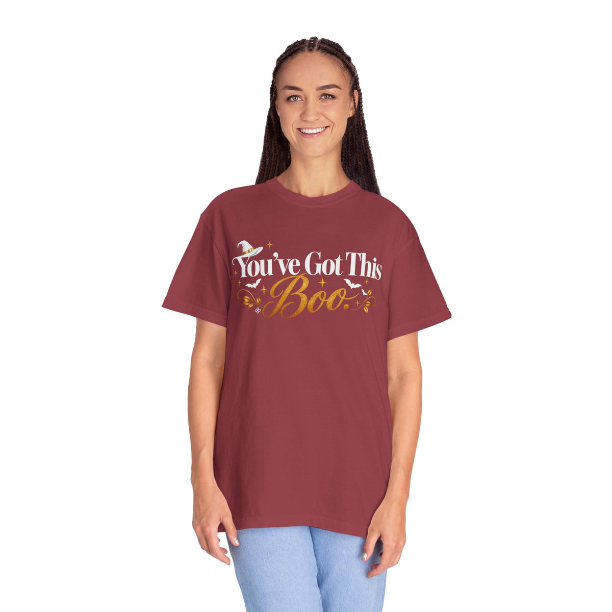 Inspirational Halloween T-Shirt - You've Got This BOO - Women's Comfort Colors Motivational Shirt