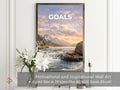 Goals - River Inspirational Poster Print, Quote Poster, Motivational Nature Wall Art (Digital Download) Wallart