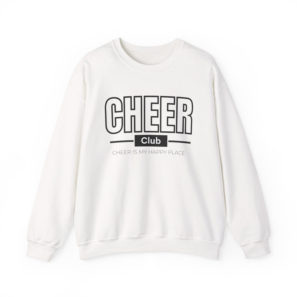 Cheer Club Sweatshirt | Cheer Is My Happy Place | Cheer Gildan Crewneck