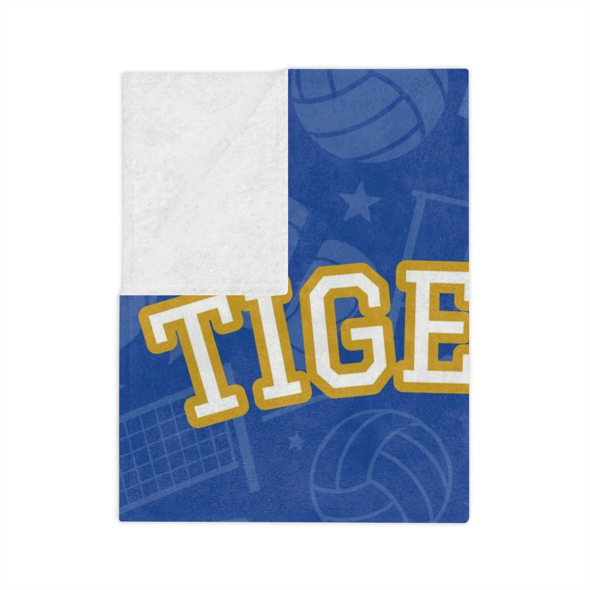Personalized Volleyball Blanket - Varsity Split Design | Custom Team Name, Number or Class Year & Player Name | Volleyball Player, Senior Night Gift | Plush Throw