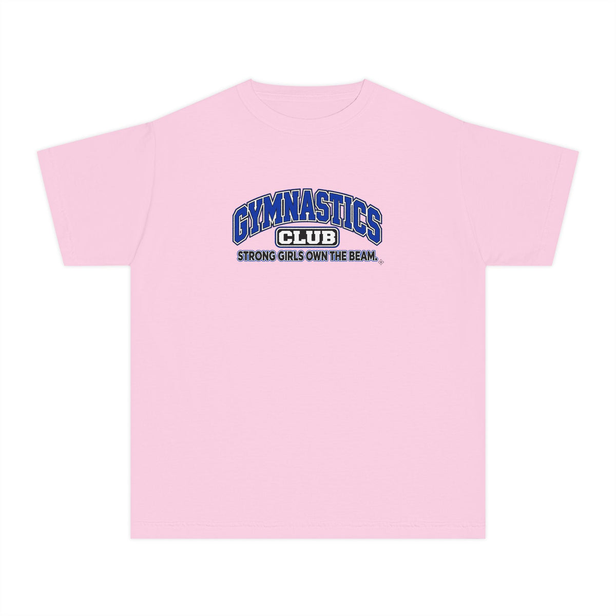 Gymnastics Club Youth T-Shirt | Strong Girls Own the Beam | Girls Gymnastics Comfort Colors Youth Tee