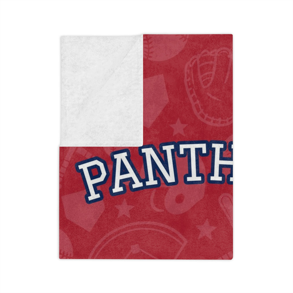 Personalized Baseball Blanket - Varsity Split Design | Custom Team Name, Number or Class Year & Player Name | Baseball Player, Senior Night Gift | Plush Throw