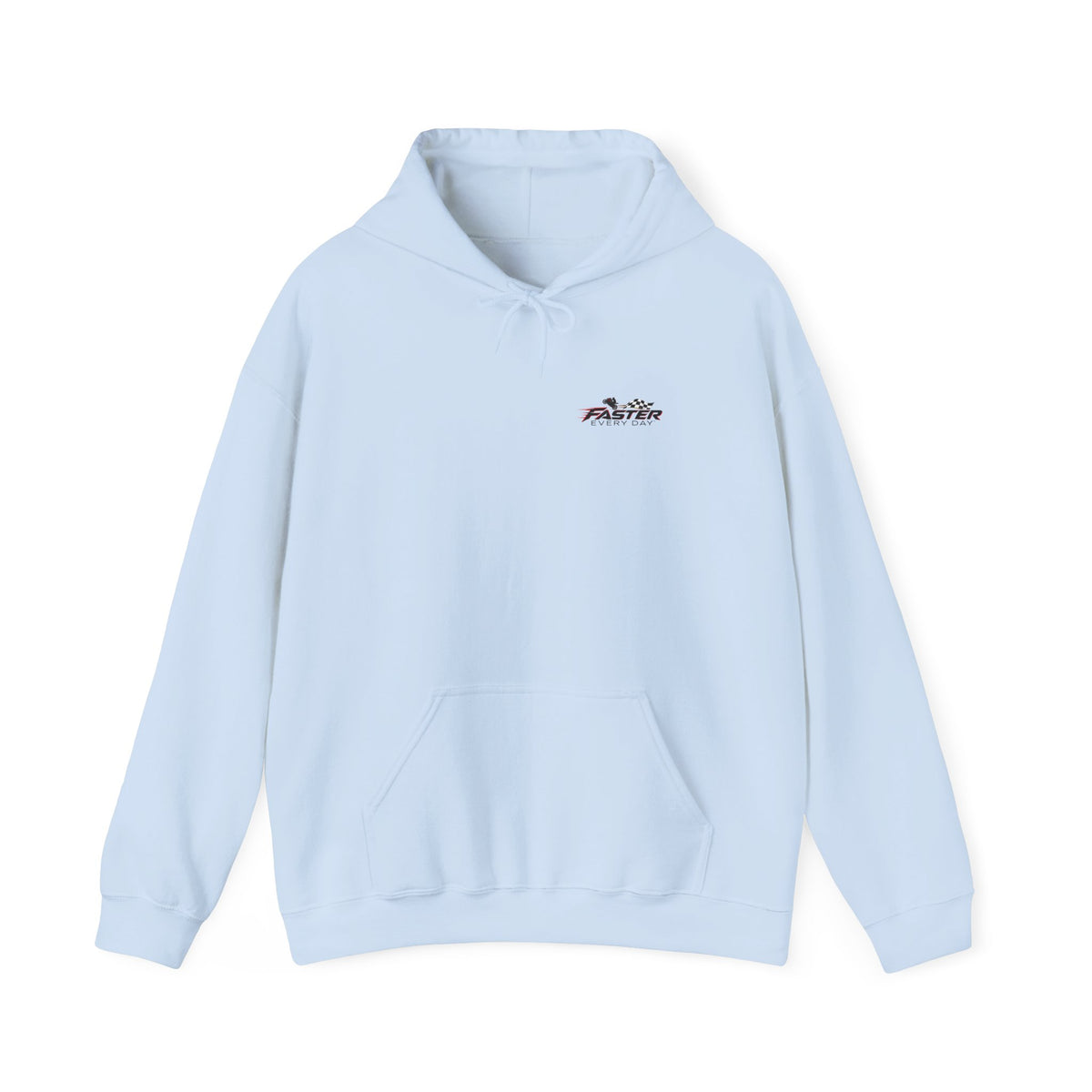 Fearless - Fear May Speak, But It No Longer Decides | Motorcycle Wheelie Hoodie | Front Logo and Back Print | Gildan Hoodie