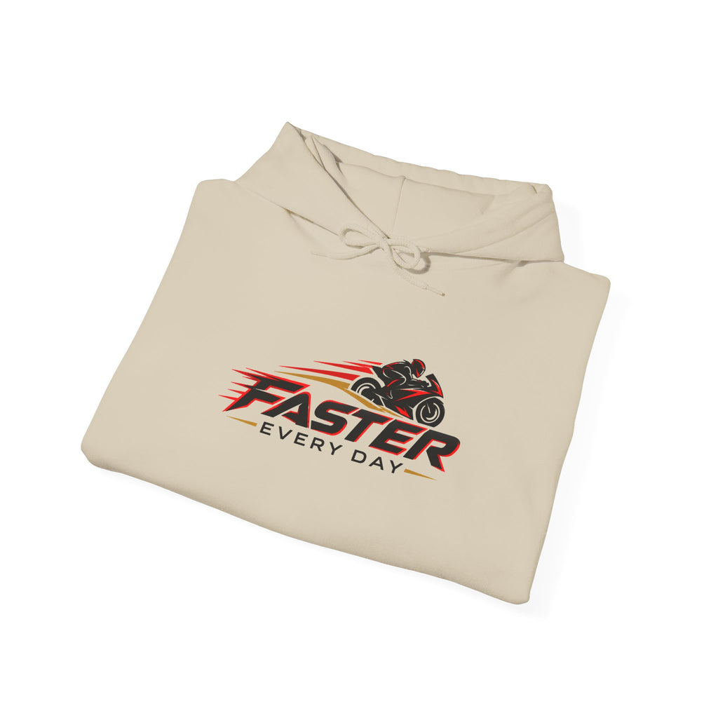 Faster Every Day Sport Bike Logo Hoodie | Motorcycle Racing Gift | Gildan Hoodie