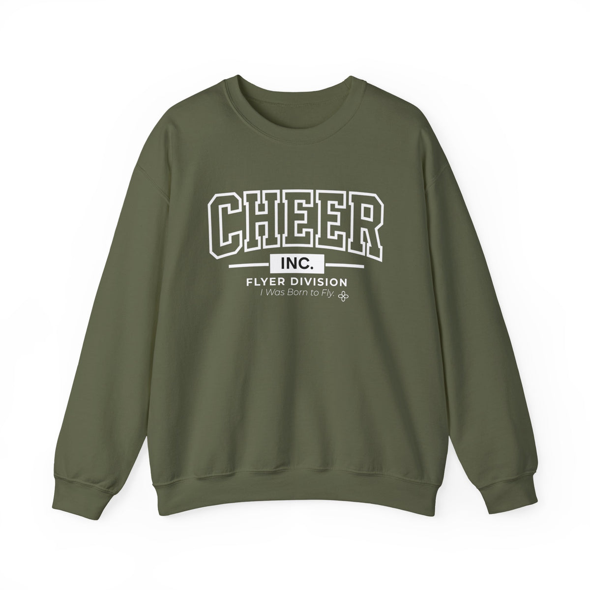 Cheer Inc. Flyer Division Sweatshirt | I Was Born to Fly | Cheer Gildan Crewneck