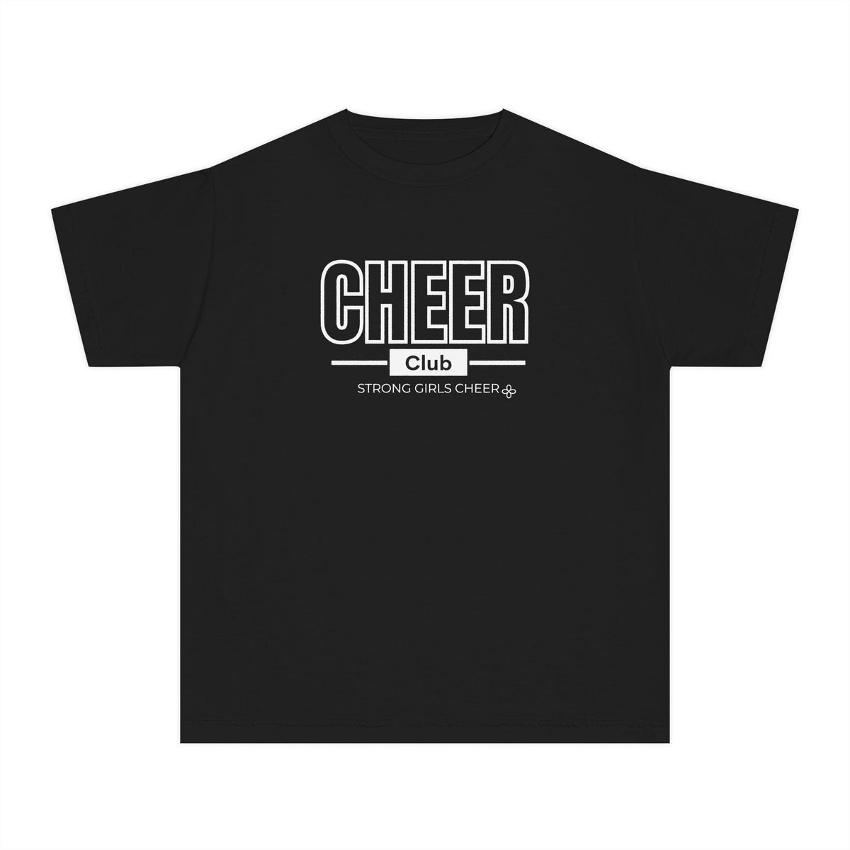 Cheer Club Youth T-Shirt | Strong Girls Cheer | Girls Cheer Comfort Colors Youth Tee