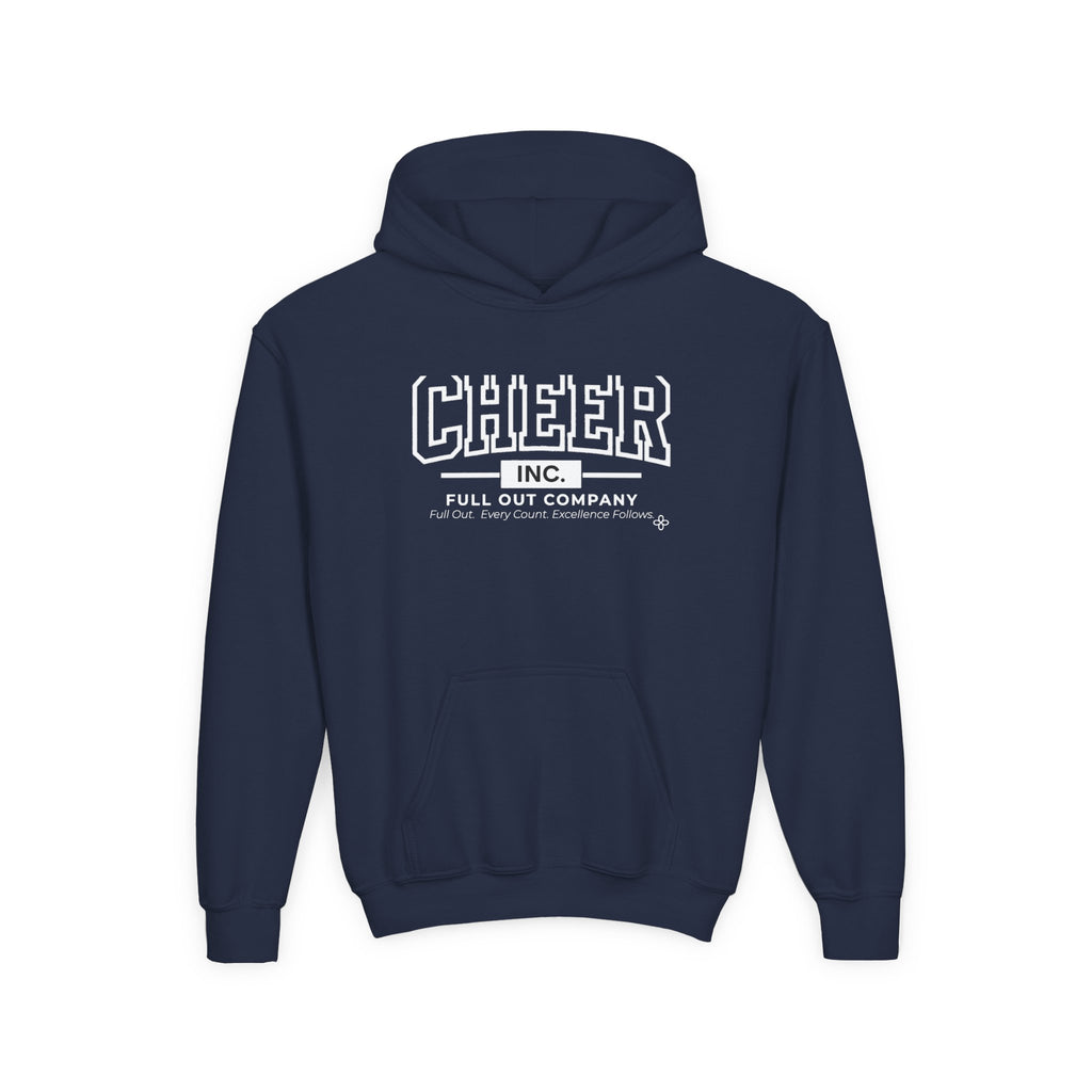 Cheer Inc. Full Out Company Youth Hoodie | Full Out, Every Count | Girls Cheer Youth Hoodie