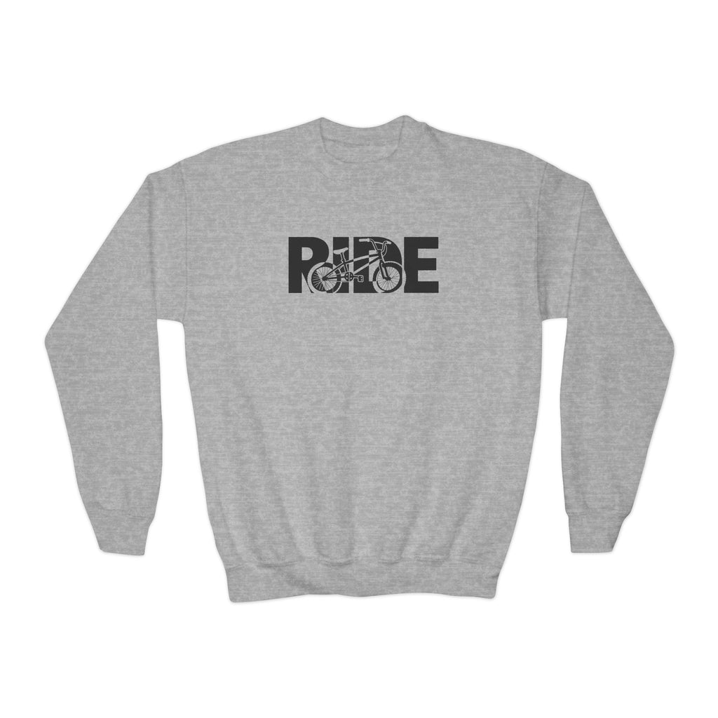 RIDE BMX Youth Sweatshirt | BMX Bike Graphic | Kids Youth Crewneck