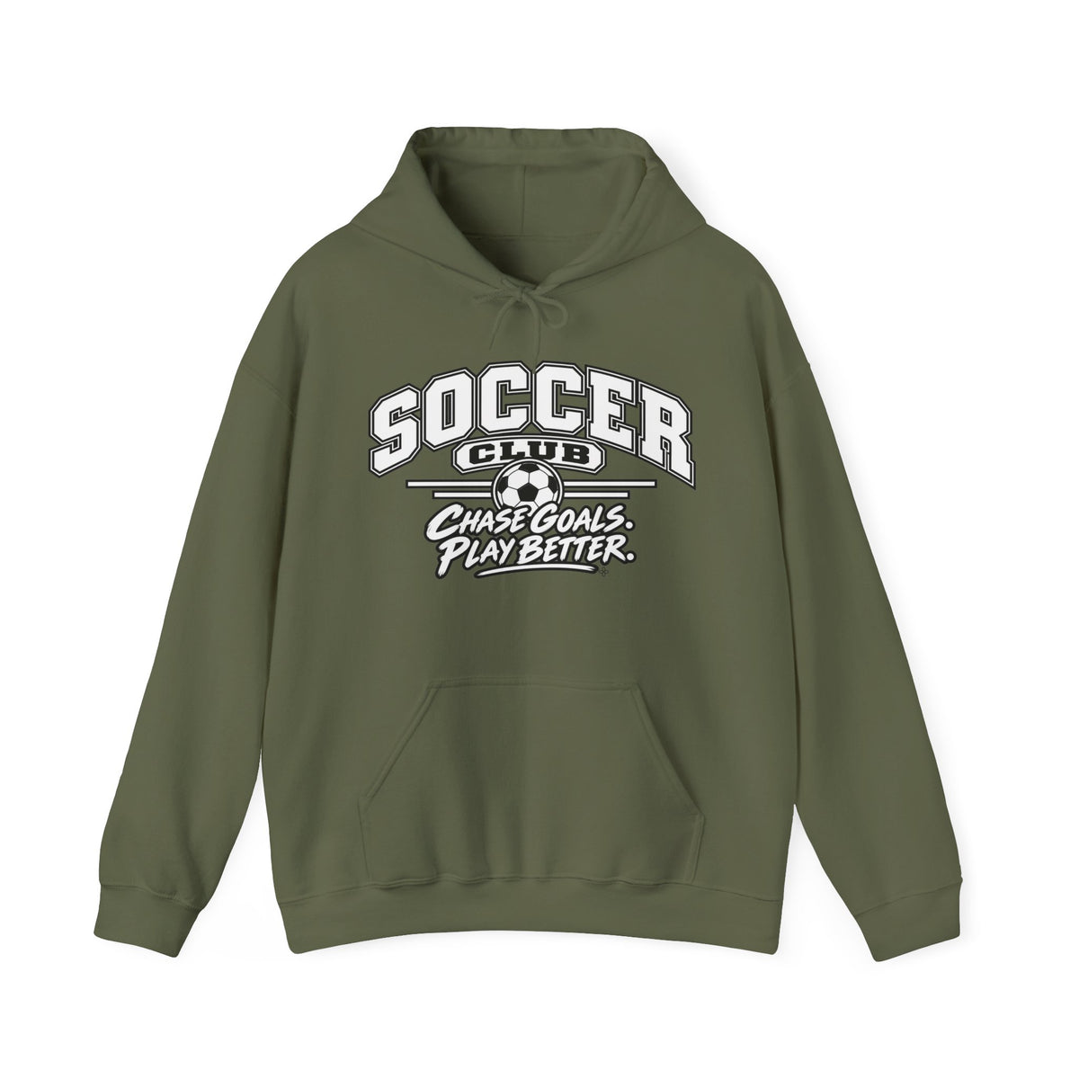 Soccer Club Hoodie | Chase Goals, Play Better | Soccer Gildan Hoodie
