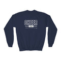Cheer Club Youth Sweatshirt | Cheer Is My Happy Place | Girls Cheer Youth Crewneck