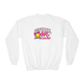 Softball Girl Youth Sweatshirt | Dream Big, Swing Bigger | Girls Softball Youth Crewneck