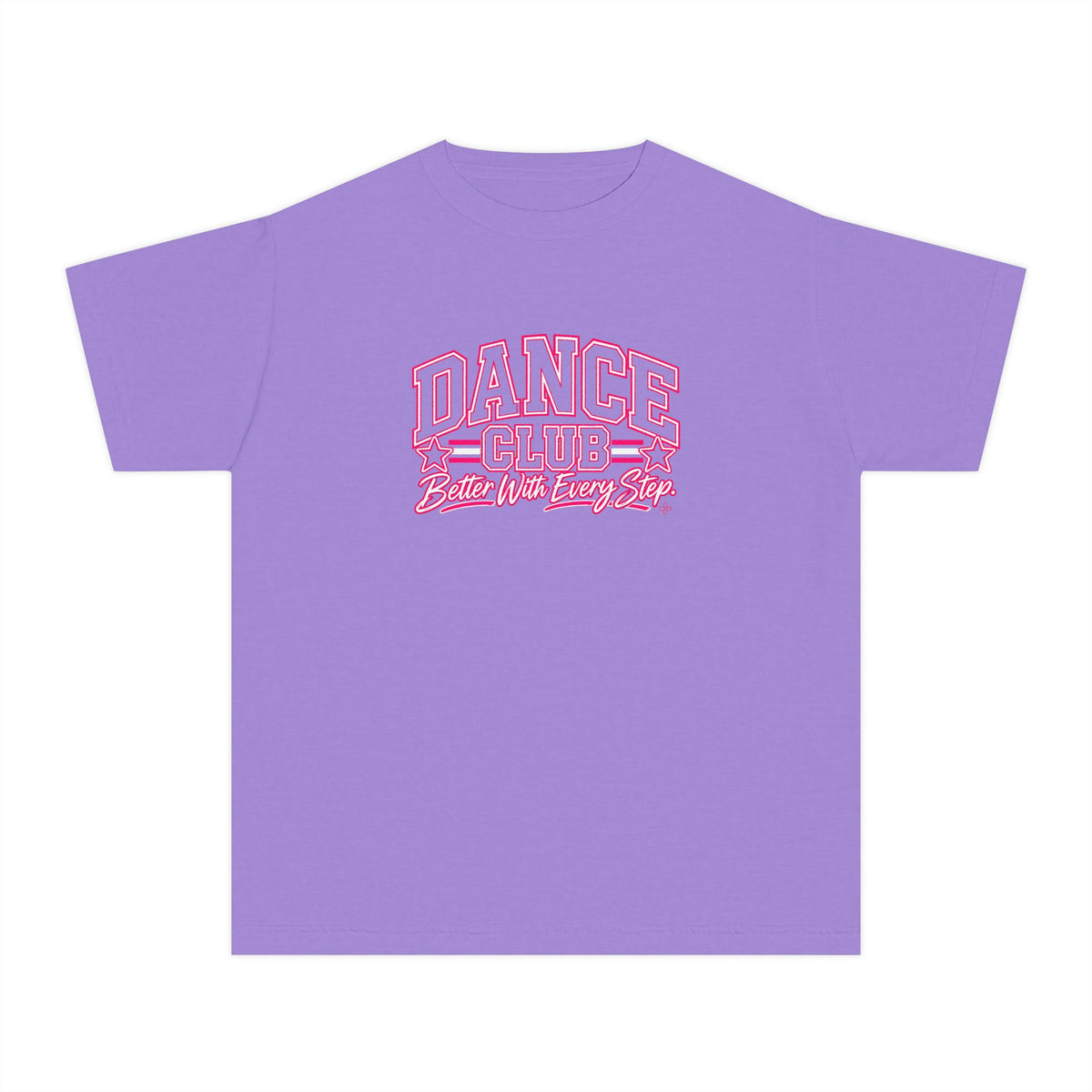 Dance Club Youth T-Shirt | Better With Every Step | Girls Dance Comfort Colors Youth Tee