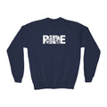 RIDE BMX Youth Sweatshirt | BMX Bike Graphic | Kids Youth Crewneck