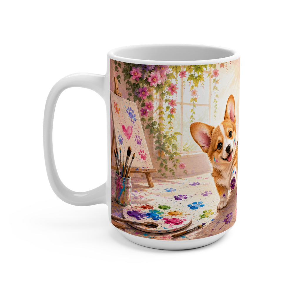 Progress Not Pawfection - 15 oz Funny Dog Mug, Coffee Cup