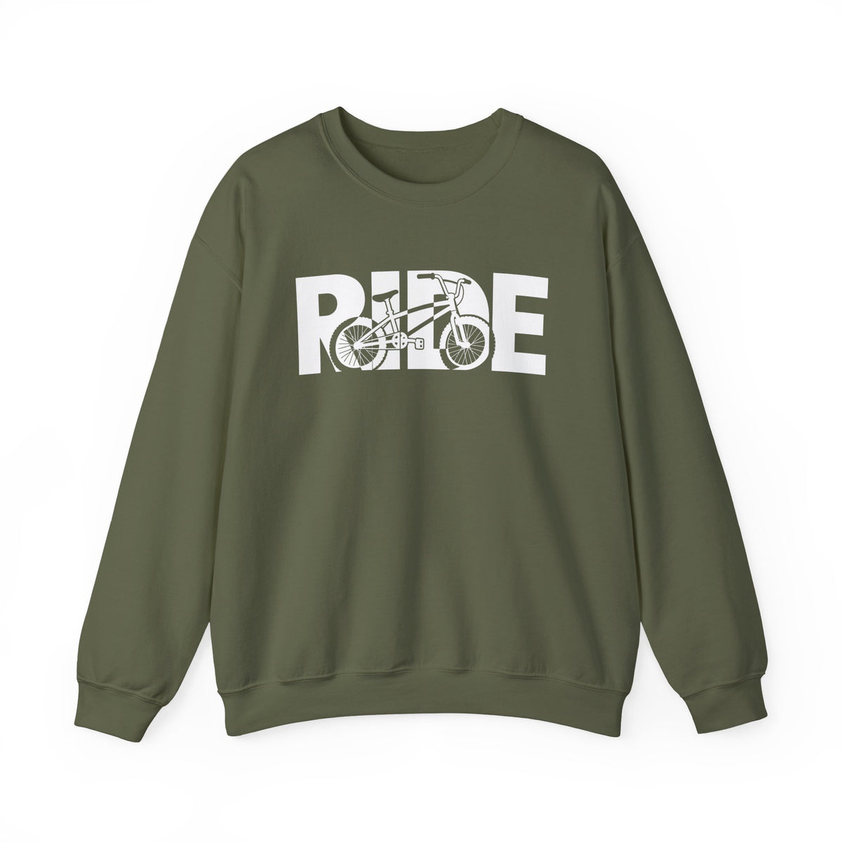 RIDE BMX Sweatshirt | BMX Bike Graphic | Gildan Crewneck