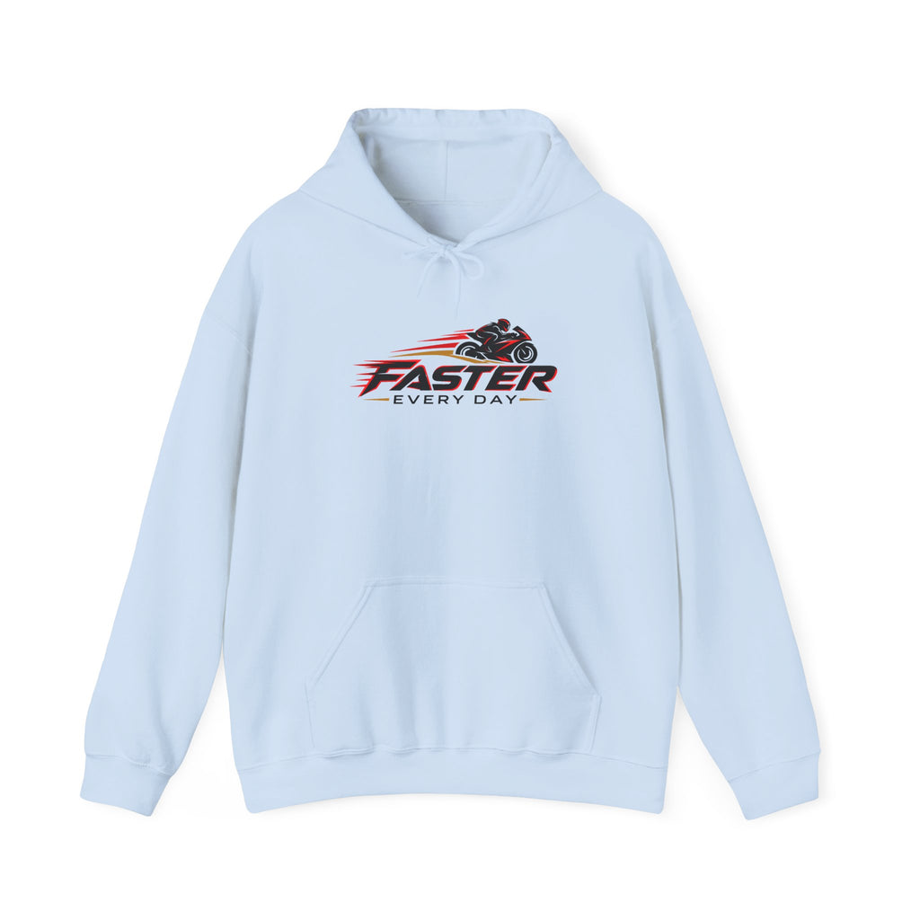 Faster Every Day Sport Bike Logo Hoodie | Motorcycle Racing Gift | Gildan Hoodie