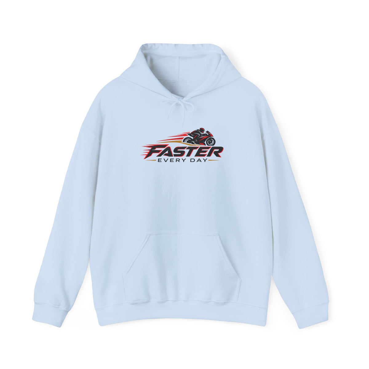 Faster Every Day Sport Bike Logo Hoodie | Motorcycle Racing Gift | Gildan Hoodie