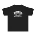Wrestling Department Youth T-Shirt | Train Hard, Wrestle Strong | Kids Wrestling Comfort Colors Youth Tee