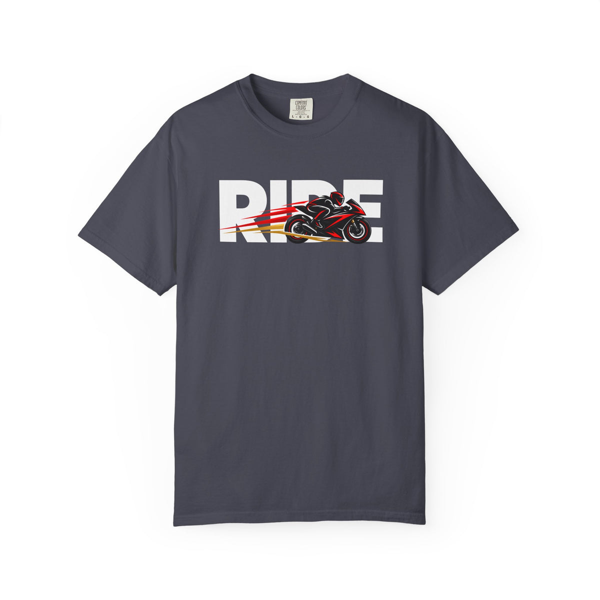 RIDE Sport Bike T-Shirt | Sport Bike Rider Graphic | Comfort Colors Tee