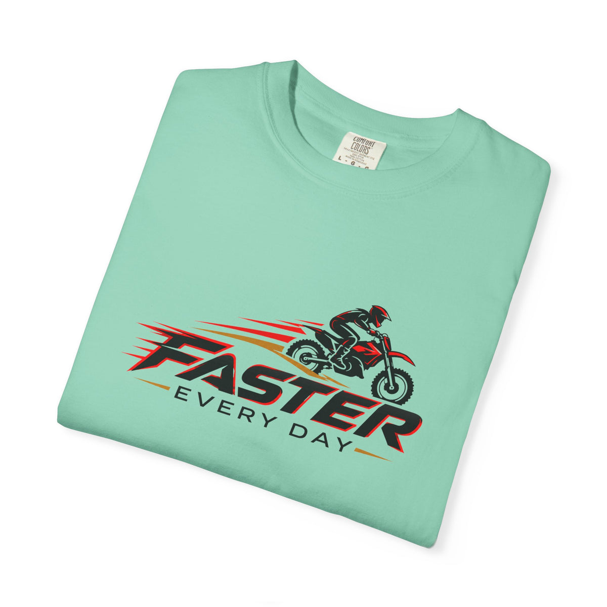 Faster Every Day Dirt Bike Logo Tee | Motocross Shirt | Comfort Colors T-Shirt
