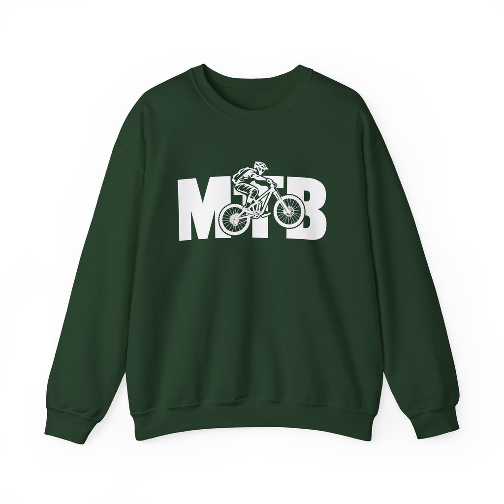 MTB Mountain Bike Sweatshirt | Mountain Bike Rider Graphic | Gildan Crewneck