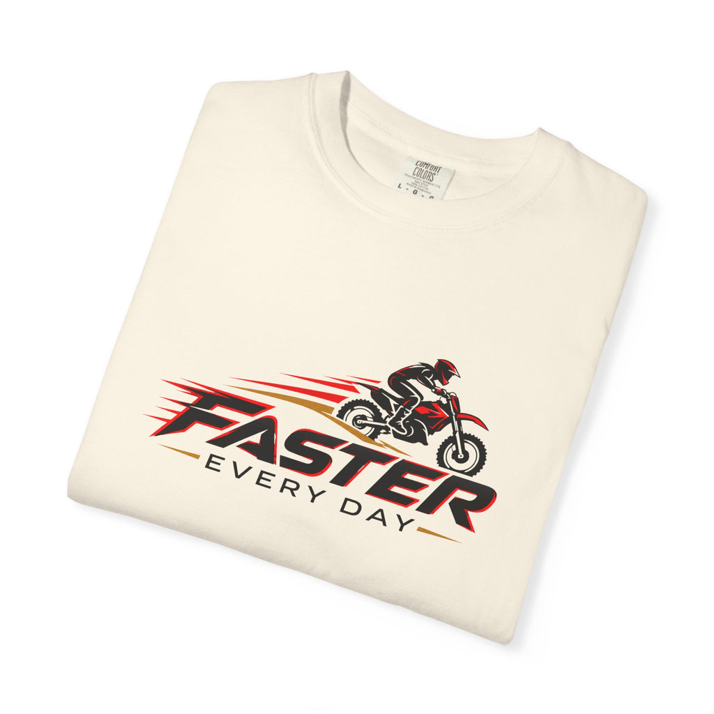 Faster Every Day Dirt Bike Logo Tee | Motocross Shirt | Comfort Colors T-Shirt