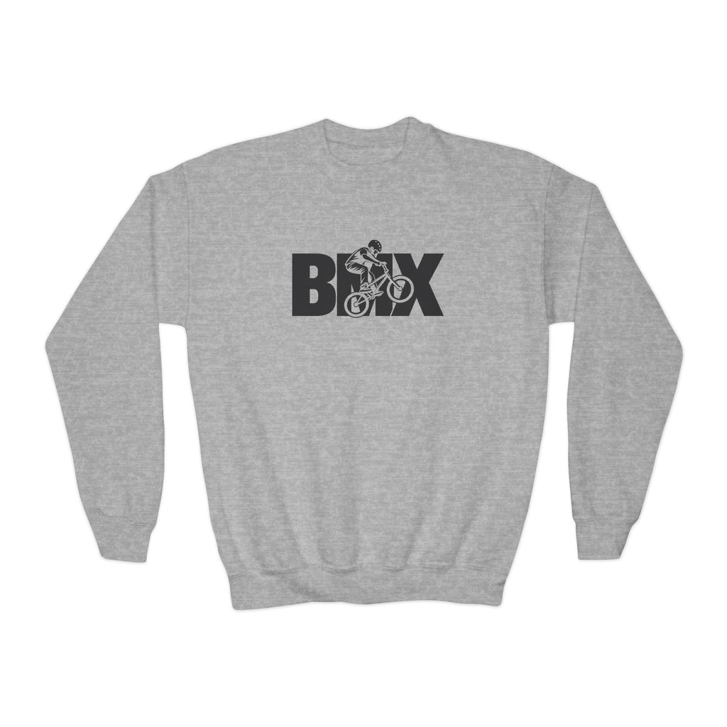 BMX Youth Sweatshirt | BMX Rider Graphic | Kids Youth Crewneck