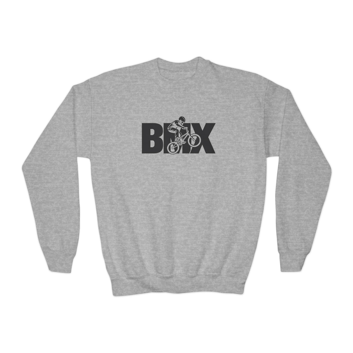 BMX Youth Sweatshirt | BMX Rider Graphic | Kids Youth Crewneck