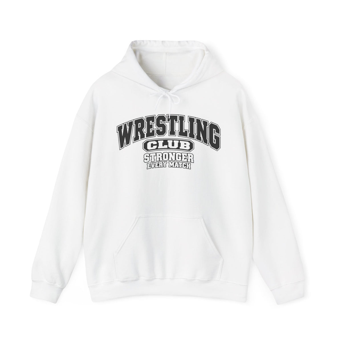 Wrestling Club Hoodie | Stronger Every Match | Wrestling Gildan Hoodie
