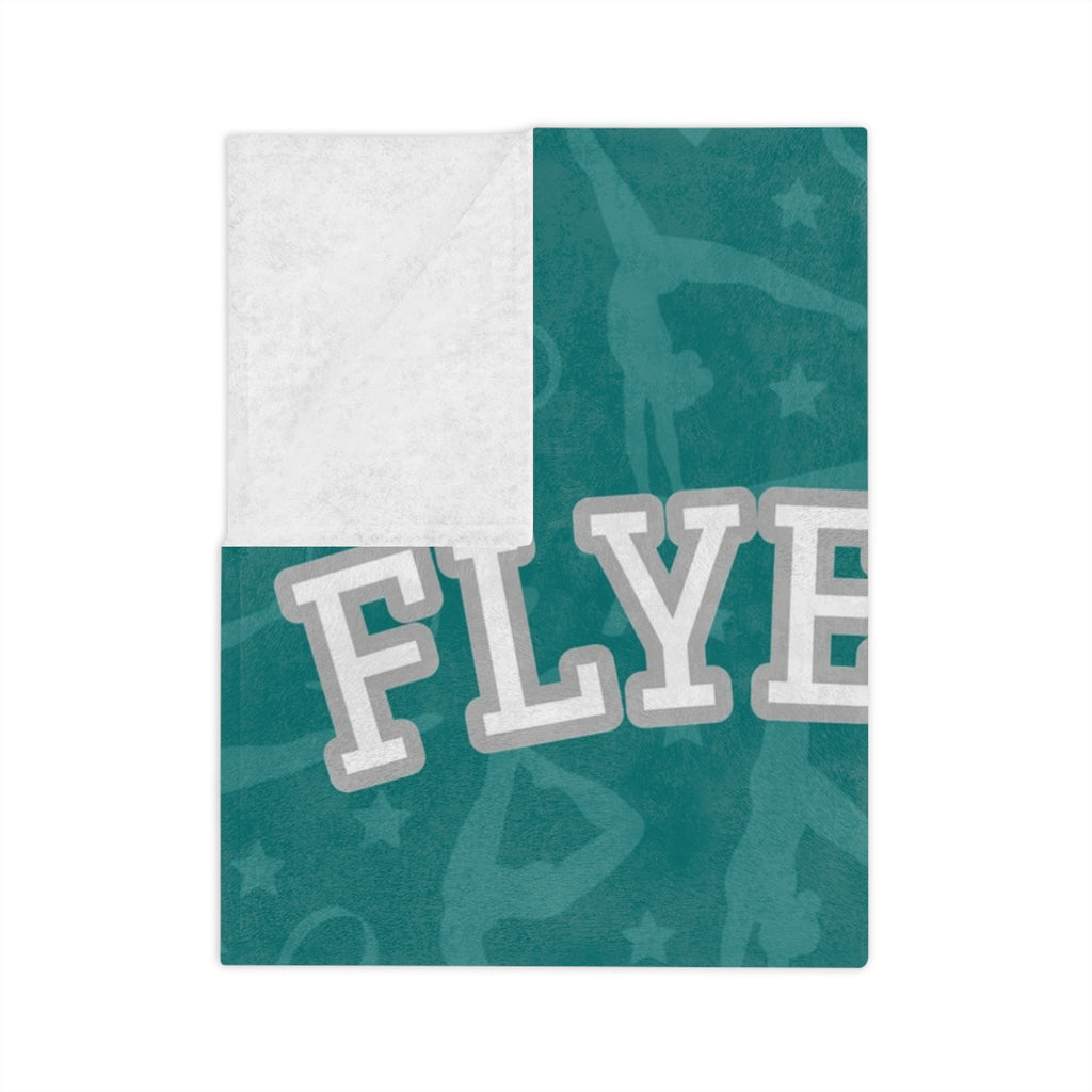 Personalized Gymnastics Blanket - Varsity Split Design | Custom Team Name, Class Year & Gymnast Name | Gymnast, Meet Gift | Plush Throw