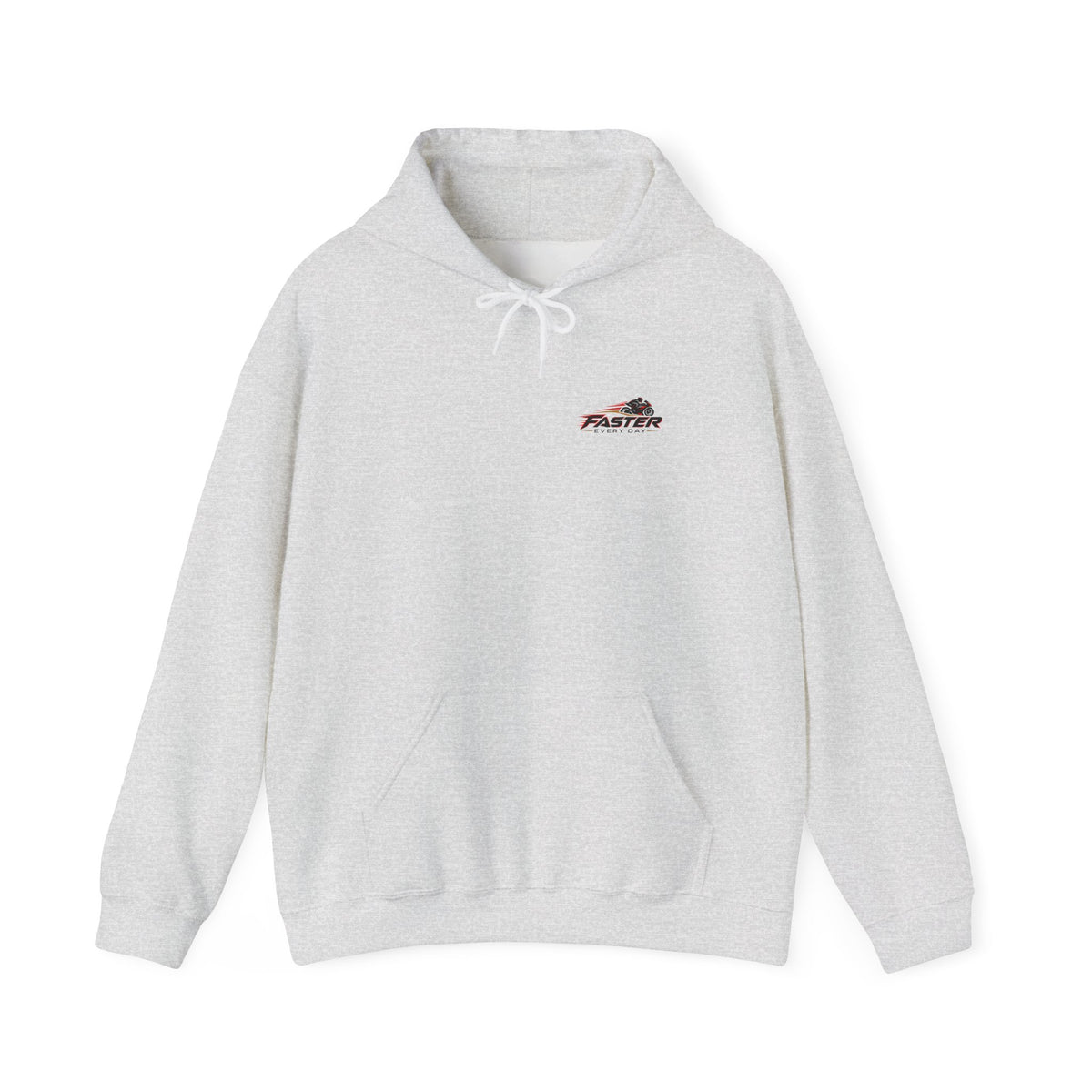 Faster Every Day Ride to Be Better Sport Bike Hoodie | Front Logo and Back Print | Gildan Hoodie